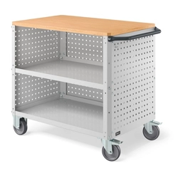 vendita online Carrello clever 1015 large mm.1024x615x870h - grigio chiaro ral7035 Carrelli e Contenitori Per Officina - Moduli Per Carrelli Fami